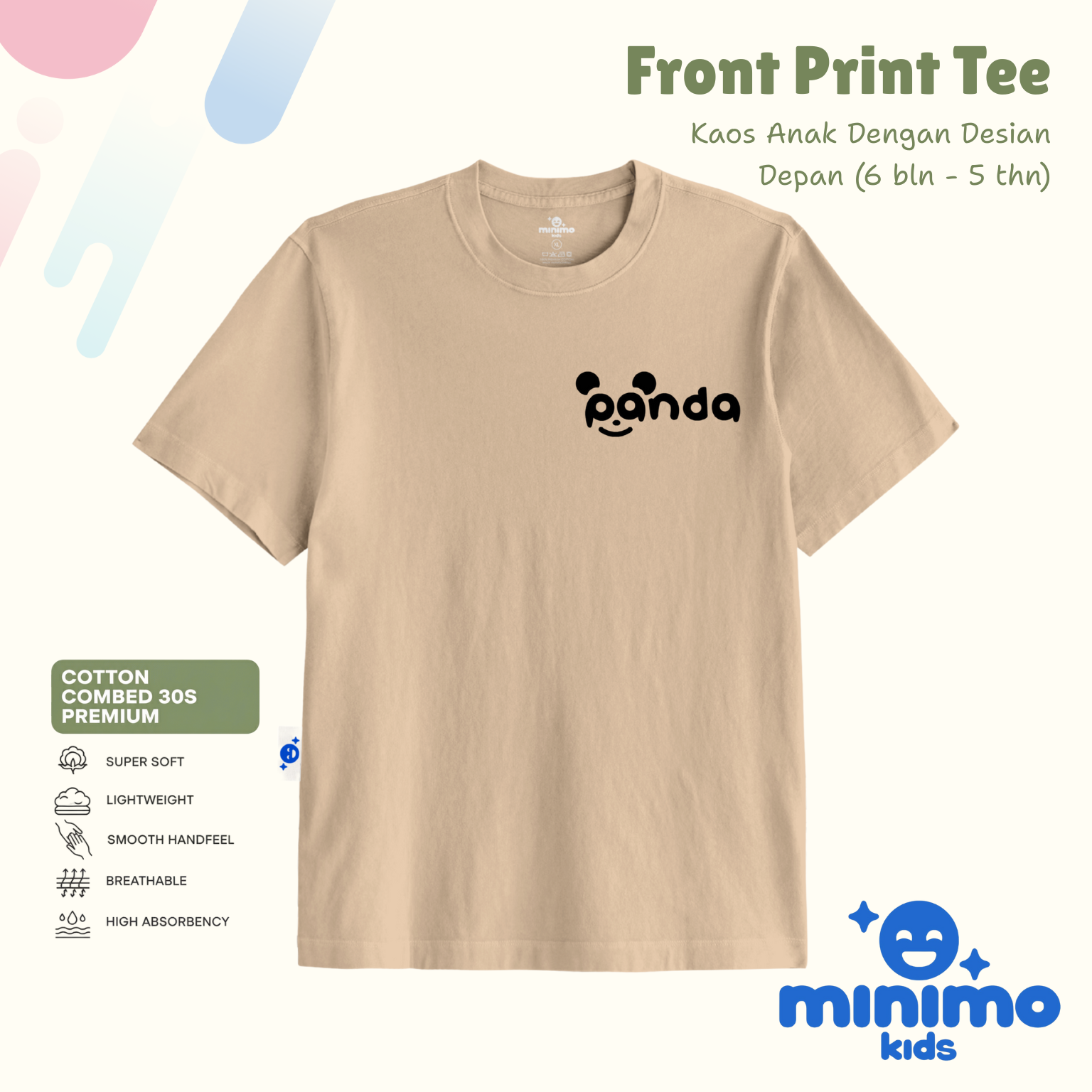 Basic Tee Minimo Kids - beige